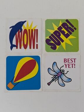 Highlights Stickers Vintage Dolphin Super Dragonfly